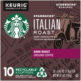 Starbucks Italian Roast K-Cup Pods, 10 ct, 4.1 oz, thumbnail image 1 of 3