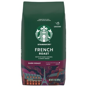Starbucks Ground Coffee, Latin American French Roast, Dark, 12 Oz , CVS