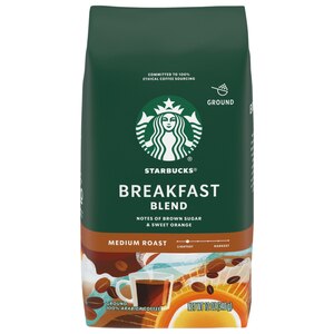 Starbucks Ground Coffee, Latin American Breakfast Blend, Medium, 12 oz