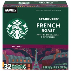 Starbucks K-Cup Pods, French Roast Coffee, 32 Ct, 13.5 Oz , CVS