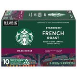 Starbucks French Roast Dark Ground Coffee K-Cup Pods, 10 ct, thumbnail image 1 of 3
