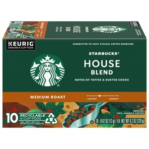 Starbucks Keurig Brewed House Blend Medium, 10 Ct , CVS