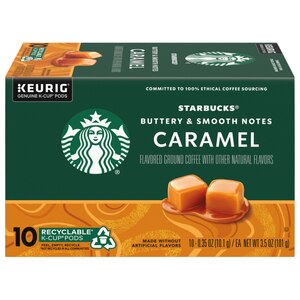 Starbucks Caramel Ground Coffee K-Cup Pods Naturally Flavored 10 Ct, 0.35 Oz , CVS