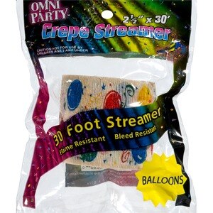 Omni Party 30 Foot Crepe Streamer Balloons , CVS