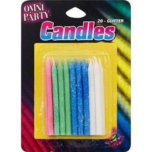 Omni Party Glitter Candles - 20 Ct , CVS
