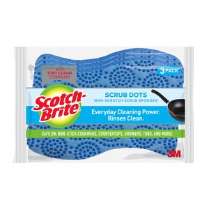 Scotch-Brite Scrub Dots Non-Scratch Scrub Sponges, 3 CT