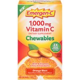 Emergen-C Chewable Orange Flavored Tablet, 40CT, thumbnail image 1 of 5