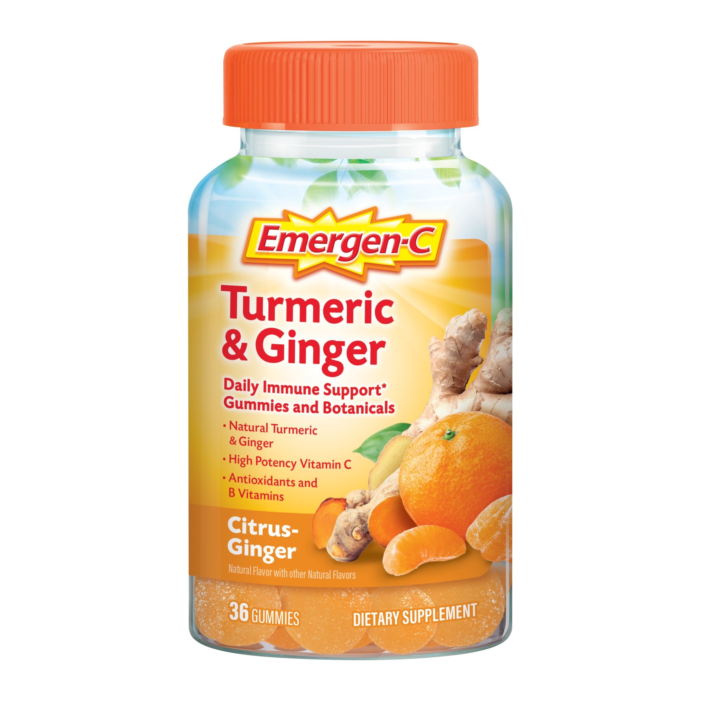 Emergen-C Citrus-Ginger Gummies, 36 Ct - 18 Ct , CVS