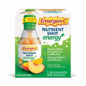  Emergen-C Nutrient Shot Energy+ Peach Mango 2 CT 