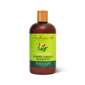 Shea Moisture - Champú sin sulfato para rizos, con ingredientes verdes naturales para hidratar el cabello, 13 oz