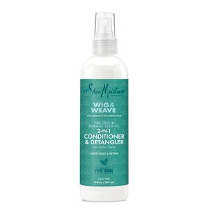 SheaMoisture Tea Tree and Borage Seed Oil 2 in 1 Detangler & Leave-In Conditioner for Wig, 8 OZ