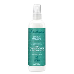 SheaMoisture Tea Tree and Borage Seed Oil 2 in 1 Detangler & Leave-In Conditioner for Wig, 8 OZ