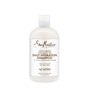 SheaMoisture Sulfate-Free 100% Virgin Coconut Oil Daily Hydration Shampoo for All Hair Types, 13 OZ