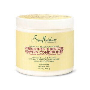  Shea Moisture Jamaican Black Castor Oil Strengthen Grow & Restore Leave-In Conditioner, 16 OZ 