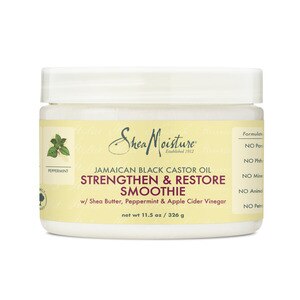 SheaMoisture Jamaican Black Castor Oil Strengthen & Restore Smoothie with Shea Butter, 11.5 OZ