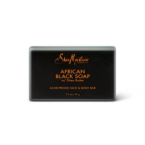 Shea Moisture African Black Soap - Jabón con manteca de carité, 8 oz