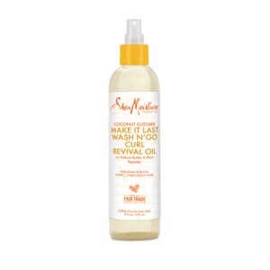 SheaMoisture Coconut Custard Make It Last Wash N Go Curl Revival Oil, 8 OZ