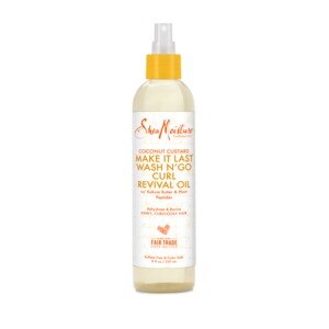 SheaMoisture Coconut Custard Make It Last Wash N Go Curl Revival Oil, 8 OZ