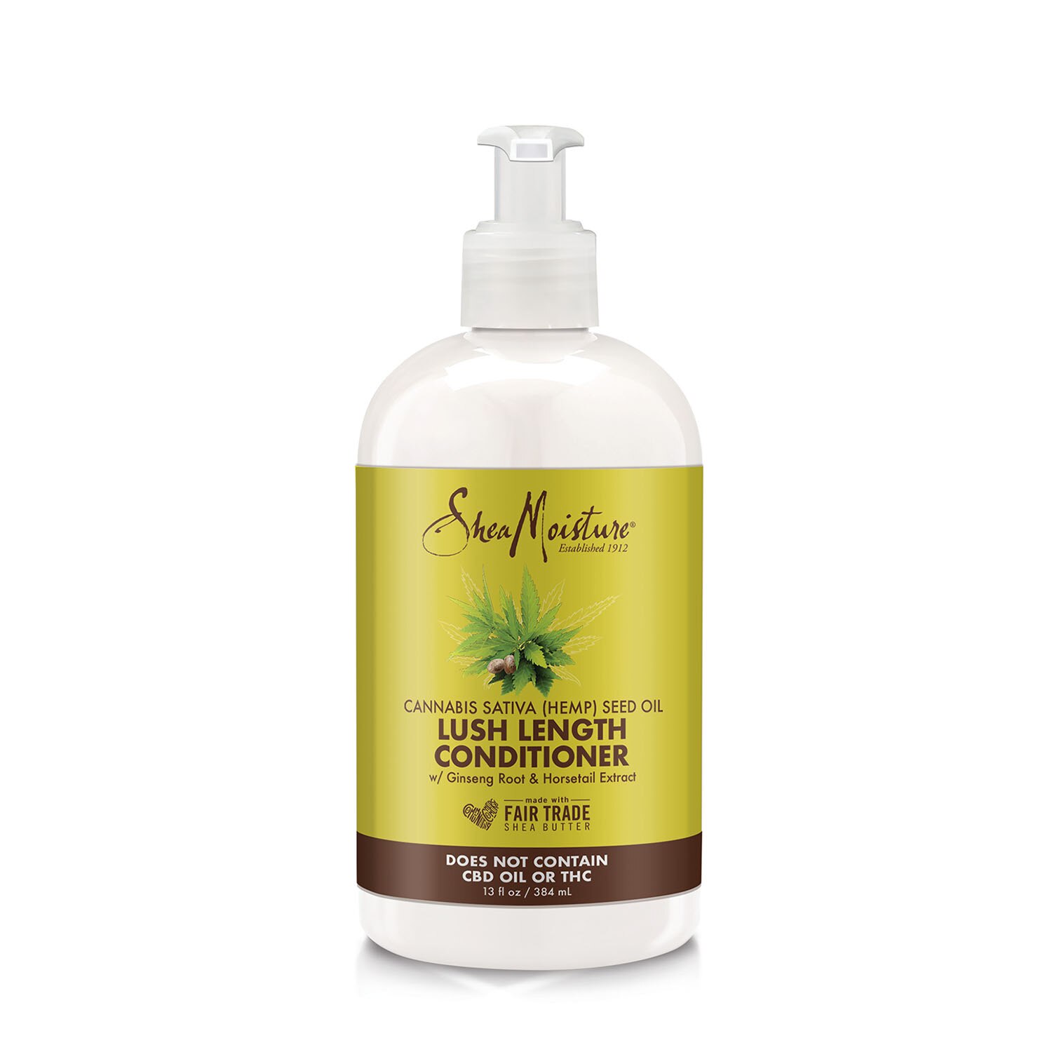  SheaMoisture Lush Length Cannabis Seed Oil Hair Conditioner, 13 OZ 