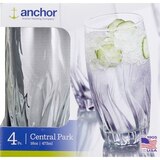 Anchor Central Park 4pc Glass Set, thumbnail image 1 of 5