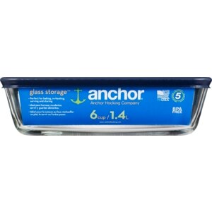 Anchor Hocking Glass Storage, Holds 6 Cups , CVS