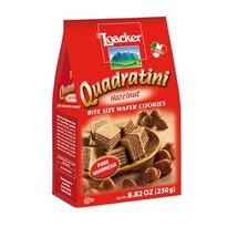 Loacker Quadratini Bite Size Wafer Cookies, 8.82 oz