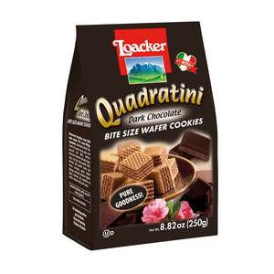 Loacker Quadratini Bite Size Wafer Cookies, 8.82 oz