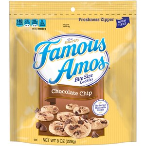  Famous Amos Bite Size Chocolate Chip Cookies, 8 OZ 