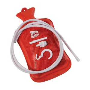 Mabis Combination Douche & Enema System with Water Bottle Red 8 Height x 2 Width x 13.25 in. Depth