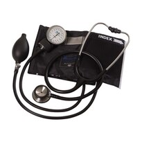 MatchMates - Kit combinado con un estetoscopio 3M Littmann Classic II S.E. y un esfigmomanómetro aneroide MABIS, negro
