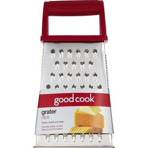  Good Cook 9in Grater with White Plastic Handle 