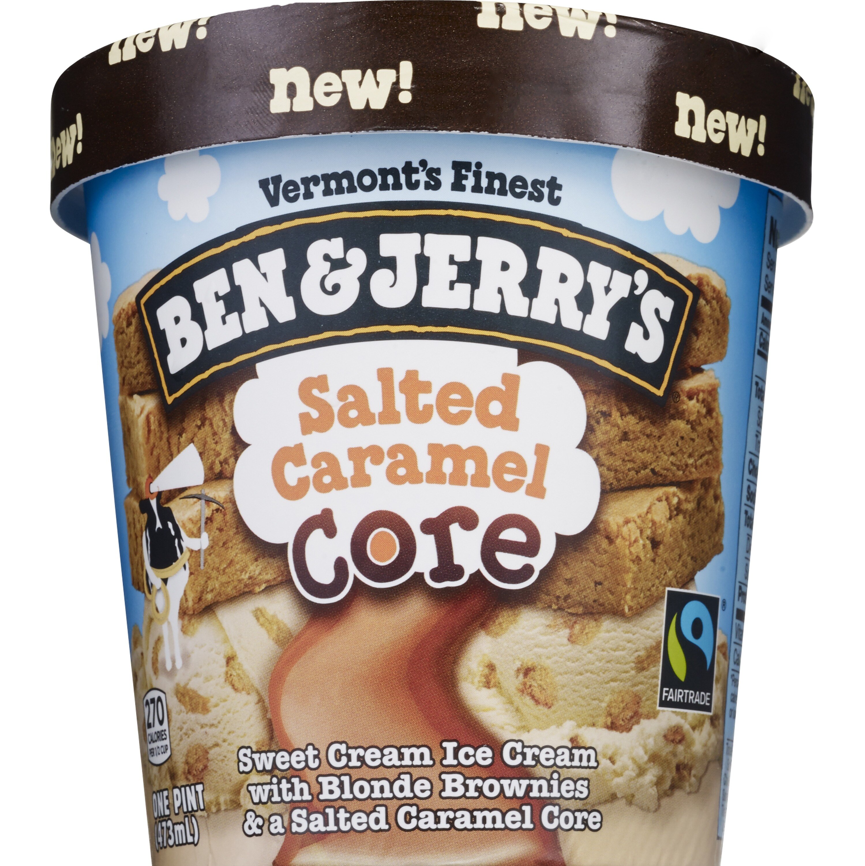 Ben & Jerry's Non-GMO Ice Cream Pint Salted Caramel Core, 16 Oz , CVS