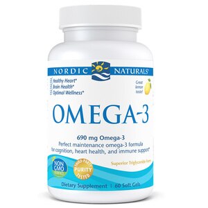 Nordic Naturals Omega-3 (lemon), 60ct