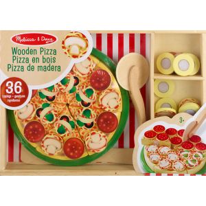 Melissa & Doug Wooden Pizza Party Play Food Set With 36 Toppings , CVS