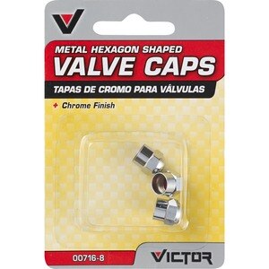 Victor Chrome Valve Caps - 4 Ct , CVS