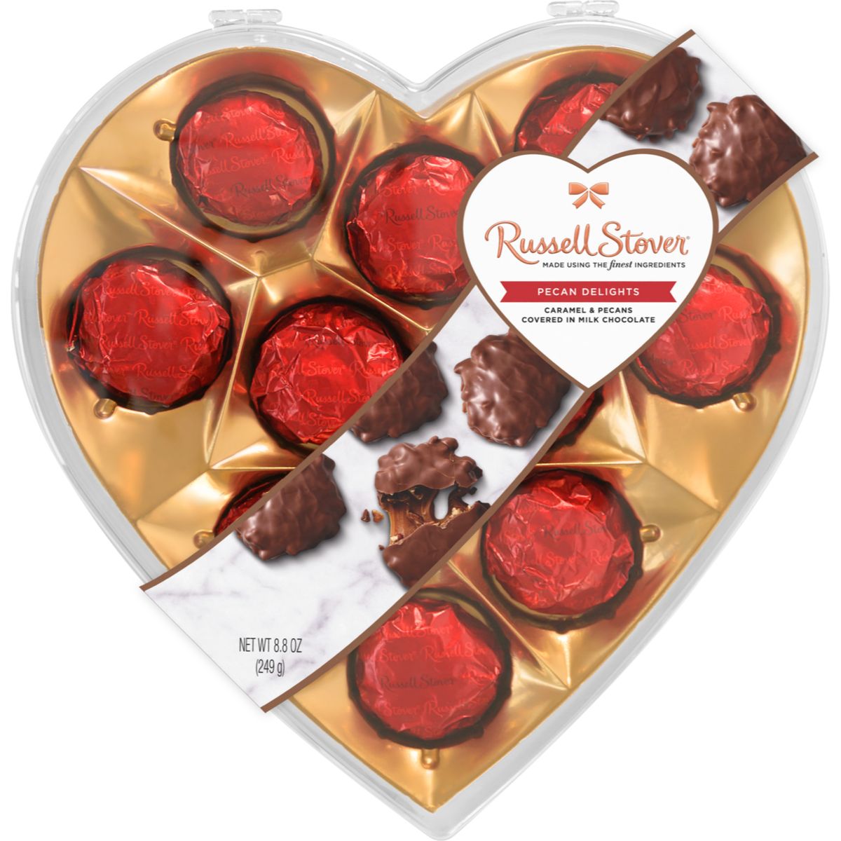 Russell Stover Pecan Delight Gift Heart