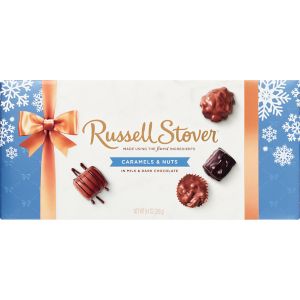Russell Stover Holiday Nut Chew Crisp Chocolate Giftbox
