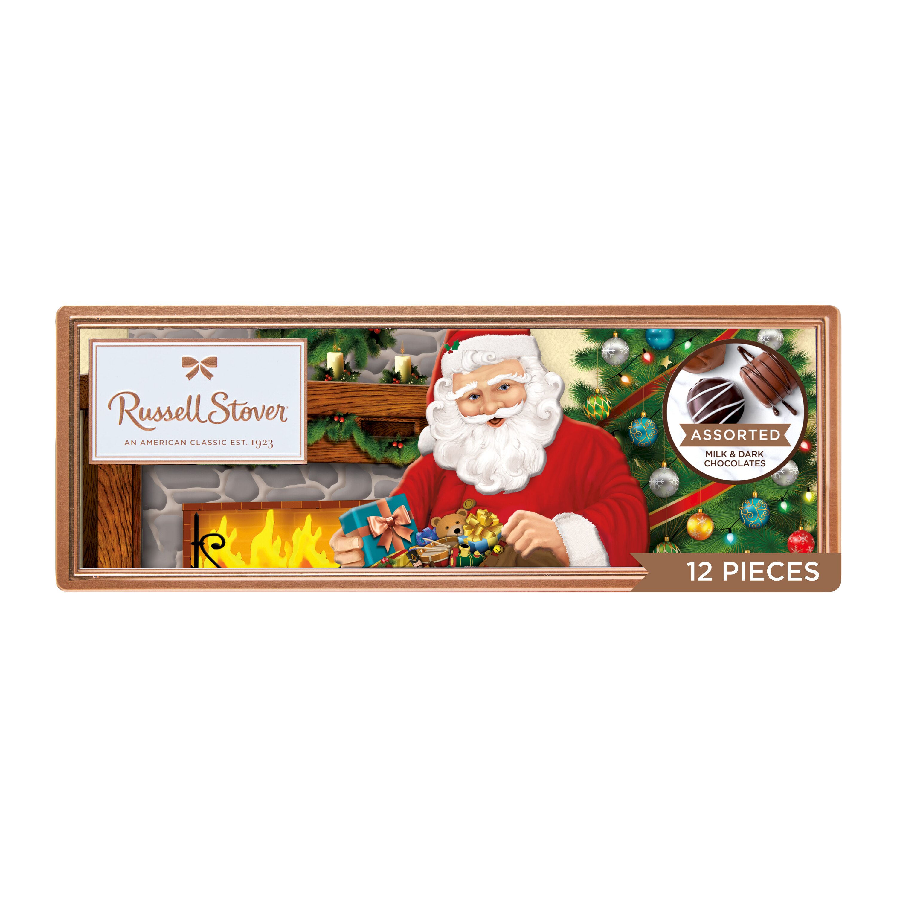 RUSSEL STOVER Santa Tin Assortment, 7.1oz.