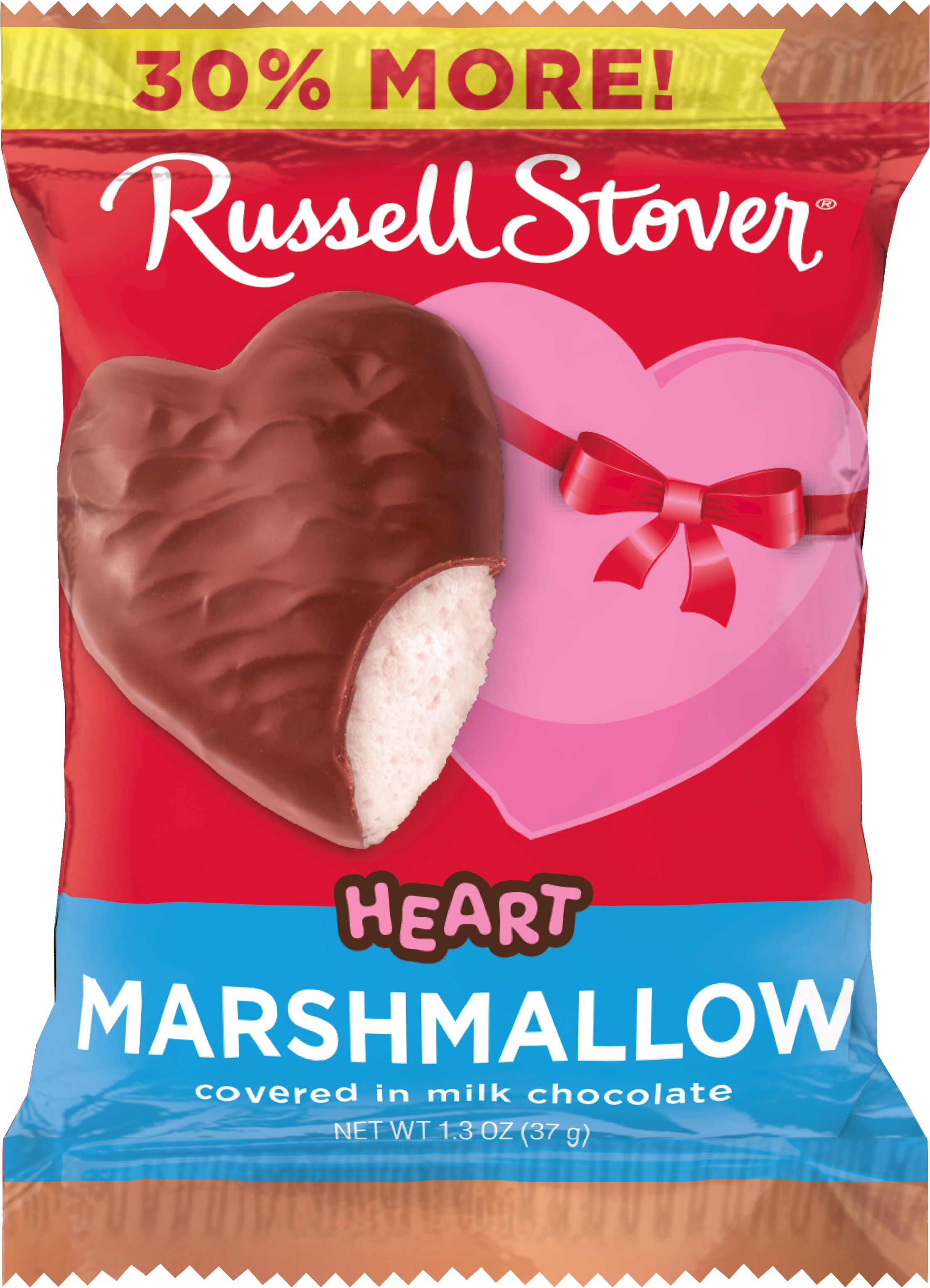 Russell Stover Milk Chocolate & Marshmallow Heart Bar