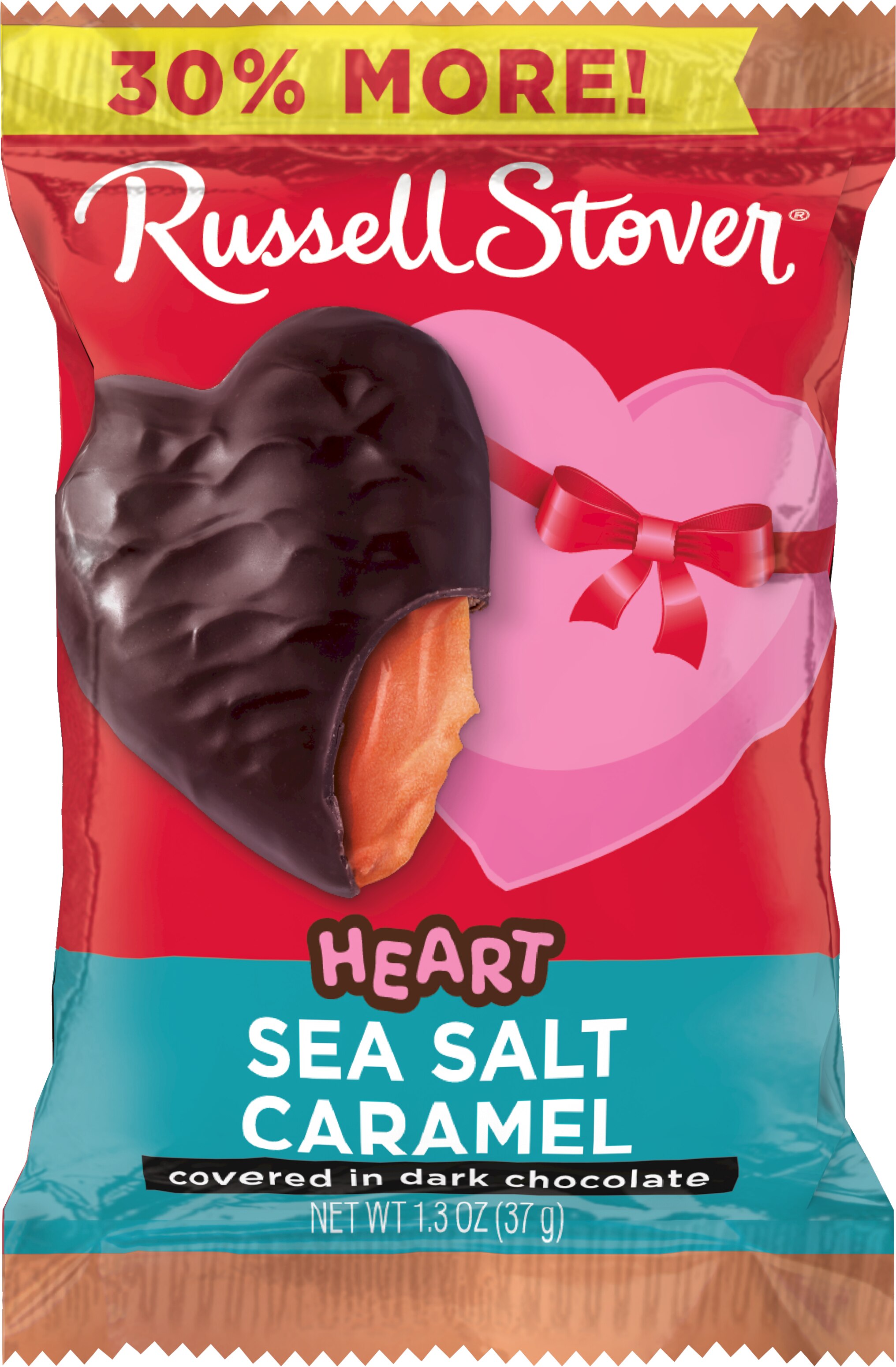 Russell Stover Sea Salt Caramel And Milk Chocolate Heart, 1.3 Oz , CVS