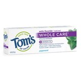 Tom's of Maine Whole Care Fluoride Anticavity Toothpaste, Peppermint, thumbnail image 1 of 1
