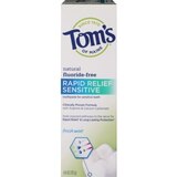 Tom's Of Maine Rapid Relief Sensitive Natural Fluoride-Free Toothpaste, Fresh Mint, thumbnail image 1 of 3