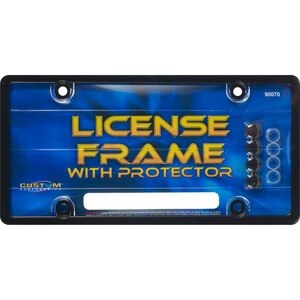 Custom Accessories Black License Frame With Protector , CVS