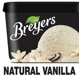 Breyers Ice Cream Natural Vanilla 100% Grade A Milk & Cream, 48 OZ, thumbnail image 1 of 7