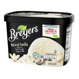 Breyers Ice Cream Natural Vanilla 100% Grade A Milk & Cream, 48 OZ, thumbnail image 4 of 7