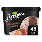 Breyers Original  Vanilla, Chocolate, Strawberry, Ice Cream For a Delicious Frozen Treat, 48 oz, thumbnail image 3 of 7