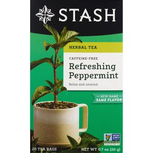 Stash Herbal Tea Peppermint Caffeine Free Bags 20