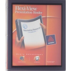 Avery 3-Ring Flexi-View Presentation Binder, Assorted Colors, 1/2 In , CVS