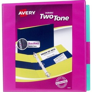 Avery - Carpeta duradera en dos tonos, 1.5"