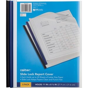 Caliber Slide Lock Report Cover - 3 Ct , CVS